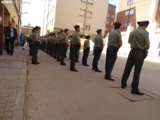Una imagen del acto oficial celebrado esta mañana de jueves en la Comandancia. /SN