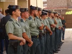 Una imagen del acto oficial celebrado esta mañana de jueves en la Comandancia. /SN