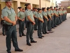 Una imagen del acto oficial celebrado esta mañana de jueves en la Comandancia. /SN