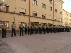 Una imagen del acto oficial celebrado esta mañana de jueves en la Comandancia. /SN
