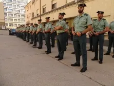 Una imagen del acto oficial celebrado esta mañana de jueves en la Comandancia. /SN