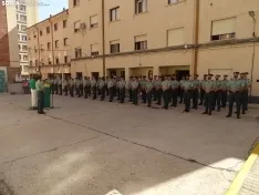 Una imagen del acto oficial celebrado esta mañana de jueves en la Comandancia. /SN