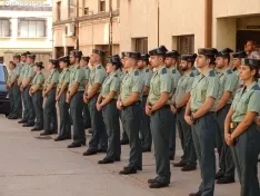 Una imagen del acto oficial celebrado esta mañana de jueves en la Comandancia. /SN