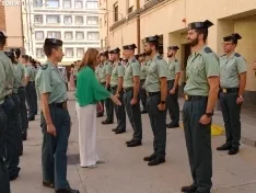 Una imagen del acto oficial celebrado esta mañana de jueves en la Comandancia. /SN