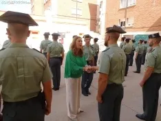 Una imagen del acto oficial celebrado esta mañana de jueves en la Comandancia. /SN