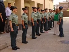 Una imagen del acto oficial celebrado esta mañana de jueves en la Comandancia. /SN