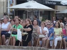 Una imagen de la plaza Mayor de Soria en el atardecer de este viernes. /SN