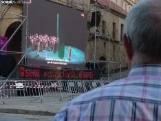 Una imagen de la plaza Mayor de Soria en el atardecer de este viernes. /SN