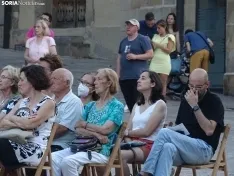 Una imagen de la plaza Mayor de Soria en el atardecer de este viernes. /SN
