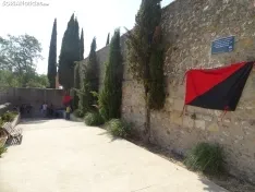 Una imagen de la convocatoria de la CGT esta tarde de lunes. /SN
