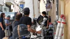 Una imagen del rodaje de la serie este miércoles. /SN