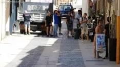 Una imagen del rodaje de la serie este miércoles. /SN