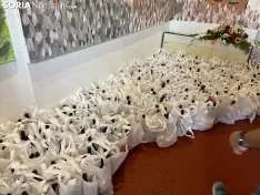 Reparto de la tajada cocida en Santo Tomé, San Clemente y San Martín