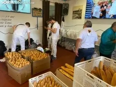 Reparto de la tajada cocida en Santo Tomé, San Clemente y San Martín
