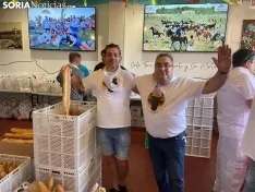 Reparto de la tajada cocida en Santo Tomé, San Clemente y San Martín