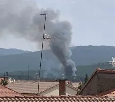 Una imagen del incendio. /Agustín Sandoval