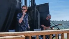 Actuación de la Banda Sabinera en el Hotel La Barrosa de Abejar. /SN