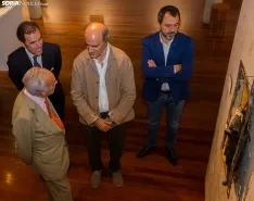 Una imagen de la apertura de la muestra. /Julián García