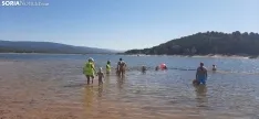 Una imagen de la travesía hoy en el pantano. 