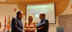 Serrano, De Gregorio y Jiménez, hoy en rueda de prensa. SN