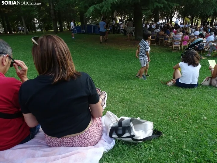 Una imagen del concierto de este miércoles en el parque del Castillo. /SN
