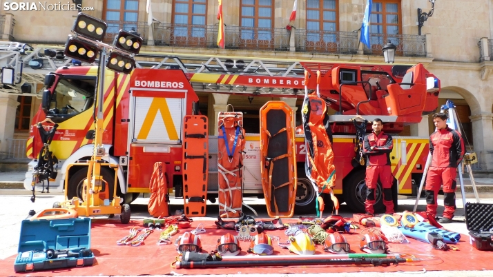 En im&aacute;genes: Este es el equipo con el que cuentan los bomberos de Soria para sus labores de rescate