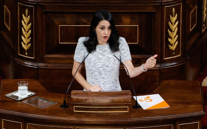 Inés Arrimadas, portavoz de Ciudadanos en el Congreso.