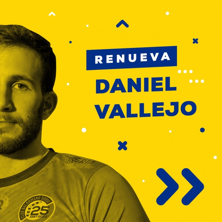Daniel Vallejo renueva por el Balonmano Soria un año más