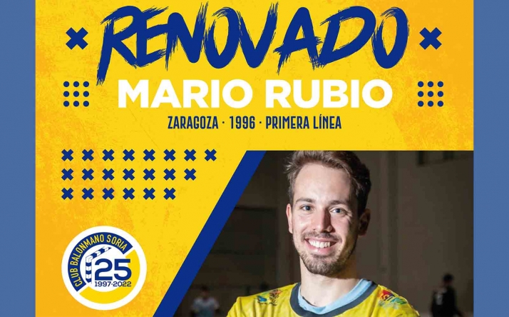  Mario Rubio renueva por el Balonmano Soria