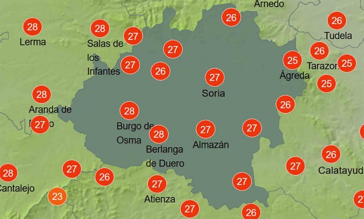 El tiempo en Soria: Calor