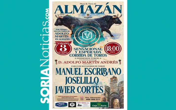 El 3 de septiembre, toros en Almazán
