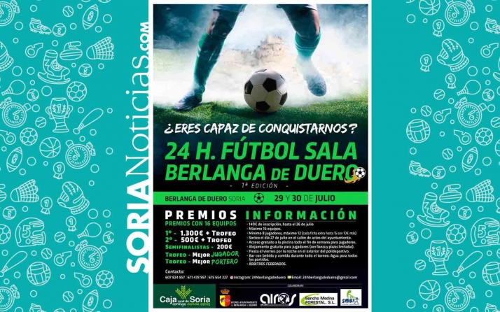 Todo listo en Berlanga para su primer torneo de fútbol sala