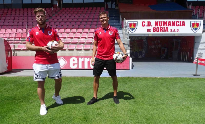 El Numancia presenta refuerzos en zaga y ataque con Matej y Mario
