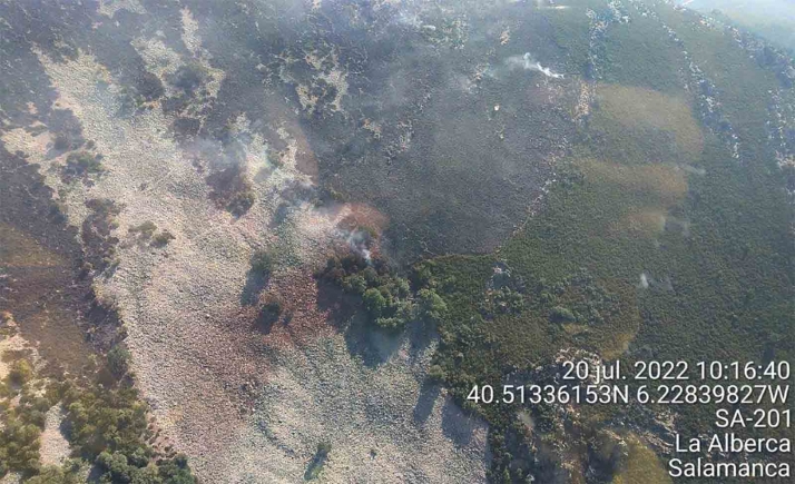 El oeste de Castilla y León sufre contaminación por partículas debido a los incendios forestales