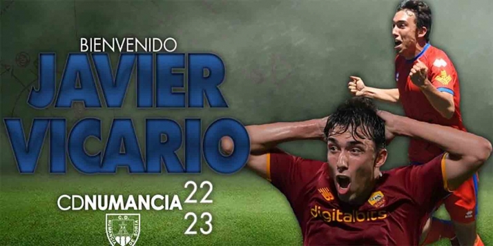 Javier Vicario regresa al Numancia tras dos temporadas en la Roma