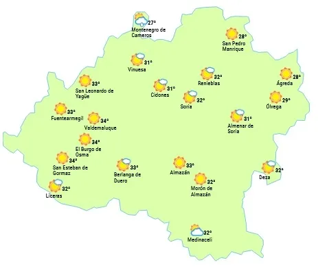 Temperaturas en ligero ascenso