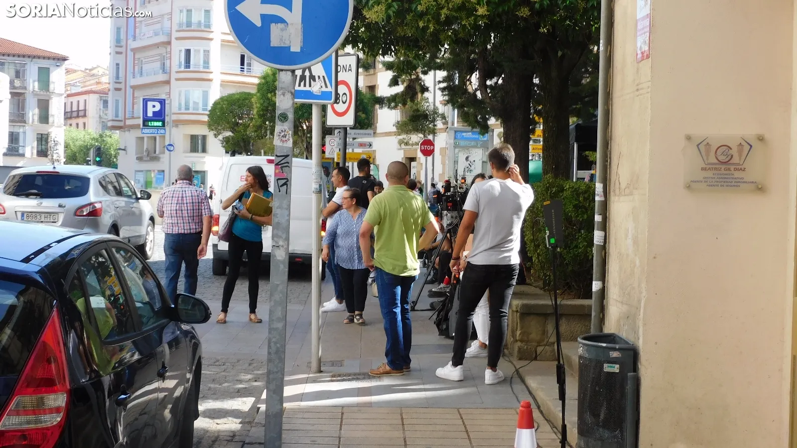 Foto 9 - Los actores de &lsquo;El Pueblo&rsquo; revolucionan el centro de Soria