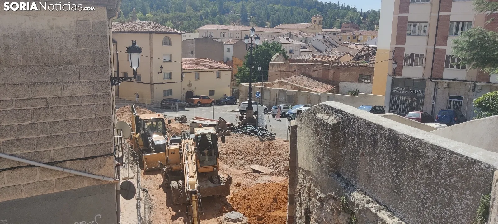 Imágenes de las obras esta mañana. SN
