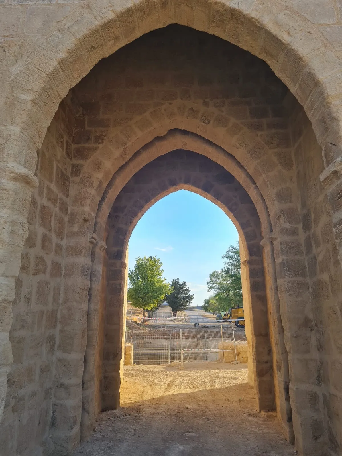 Obras en la muralla de Almazán.