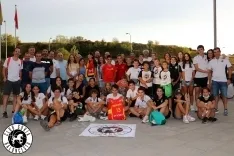 Una imagen de la presencia soriana este miércoles en Pamplona. /CSB
