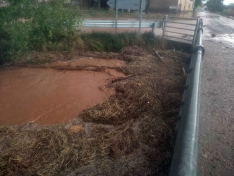Foto 5 - Riada en Almazul, que registra más de 44 litros por metro cuadrado en las precipitaciones de este jueves