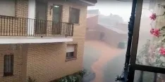 Foto 3 - Riada en Almazul, que registra m&aacute;s de 44 litros por metro cuadrado en las precipitaciones de este jueves