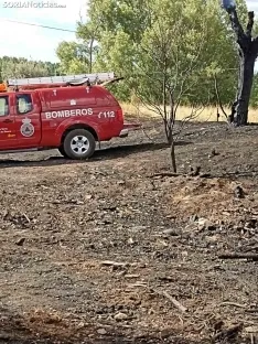 Una imagen del lugar del incendio de esta tarde. /SN