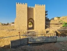 Obras en la muralla de Almazán.