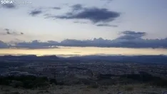 Un atardecer sobre la ciudad de Soria. /Natalia Ciria