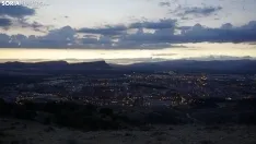 Un atardecer sobre la ciudad de Soria. /Natalia Ciria