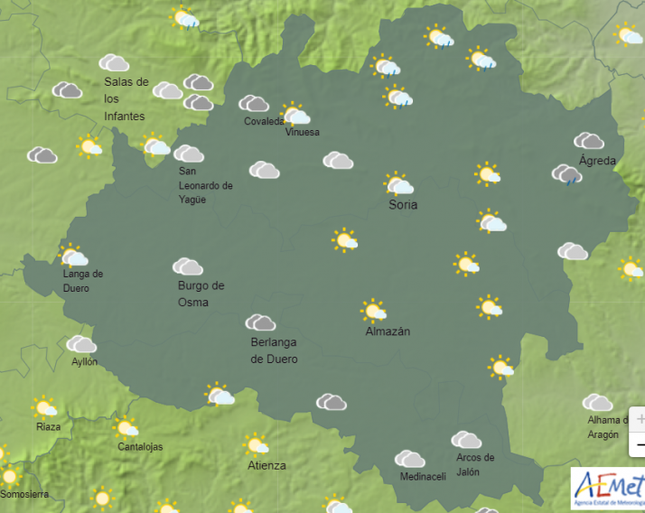 El tiempo en Soria: tarde de chubascos en varios puntos de la provincia