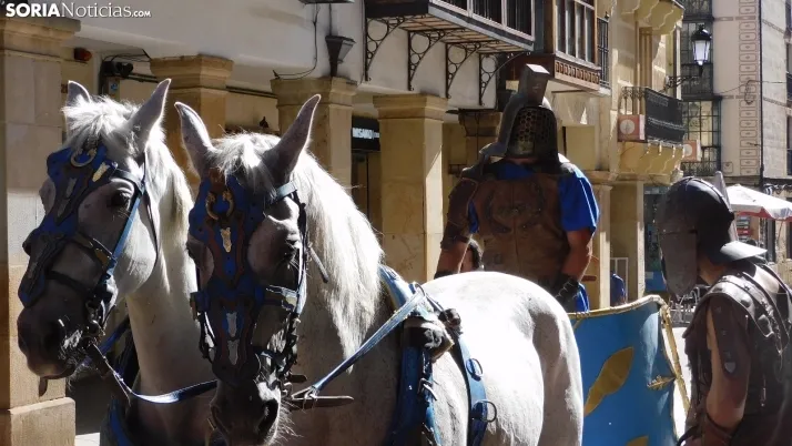 Fotos: Numantinos y Romanos invaden las calles m&aacute;s c&eacute;ntricas de Soria