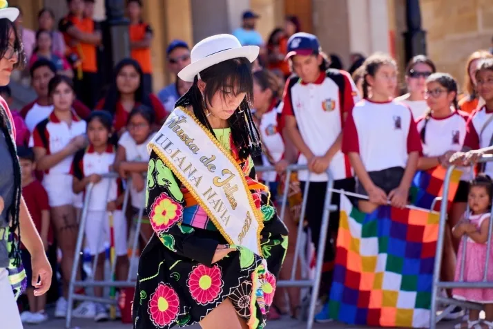 La comunidad boliviana celebra en Soria su Virgen de Urkupiña. Fotos: Cirilo Vargas