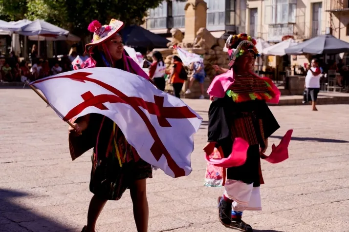 La comunidad boliviana celebra en Soria su Virgen de Urkupiña. Fotos: Cirilo Vargas